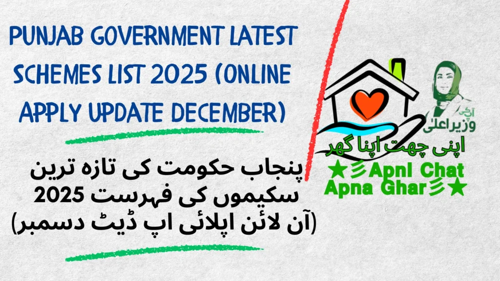 Punjab Government Latest Schemes List 202